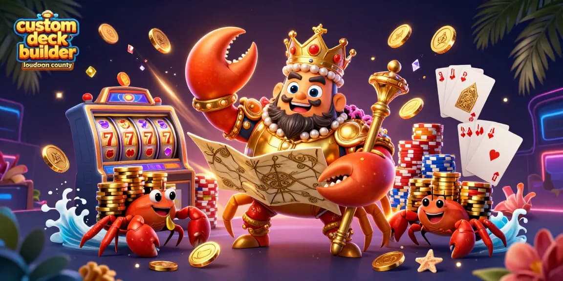 Experience the excitement with custom deck builder loudoun county showcasing a vibrant casino scene filled with golden treasures.