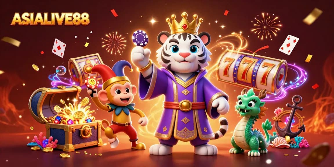 Engage with ASIALIVE88: Explore thrilling slot adventures with elite characters in vibrant 3D art.