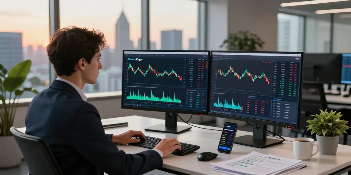 Kinetic KHype trading analysis in a modern office environment, showcasing cryptocurrency data and finance tools.