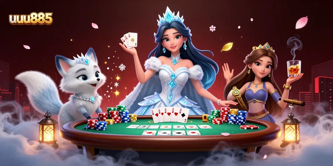 Engage in thrilling gameplay at uuu885 with an enchanting casino illustration.