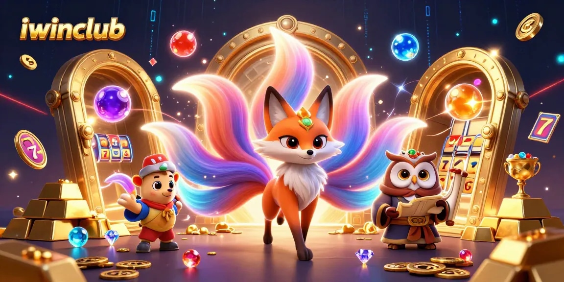 Play games at iwinclub, a vibrant and magical casino world full of treasures and lucky charms.