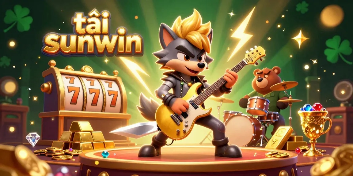 Experience thrilling gameplay with tải sunwin in an energetic casino scene featuring dazzling gold and vibrant characters.