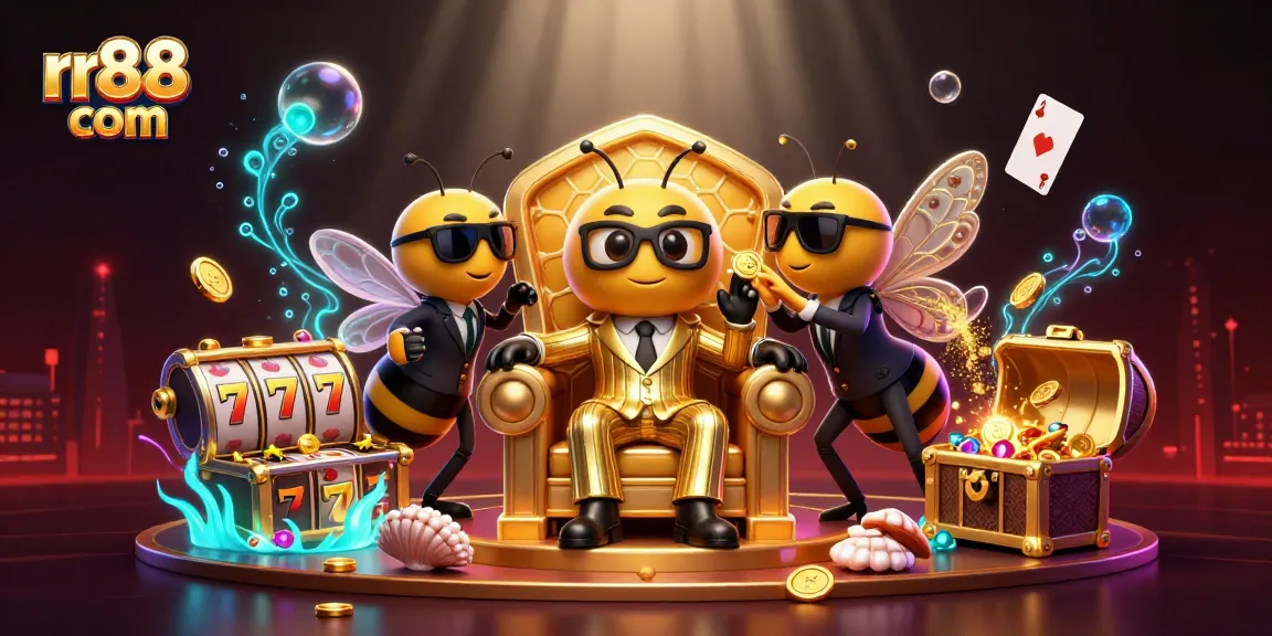 Experience thrilling gameplay with rr88 com featuring vibrant slots and casino action in a captivating illustration.