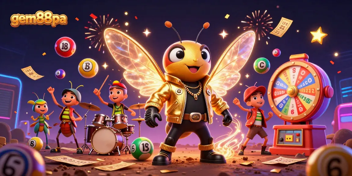 Experience winning moments at gem88pa with vibrant lottery elements and dynamic characters.