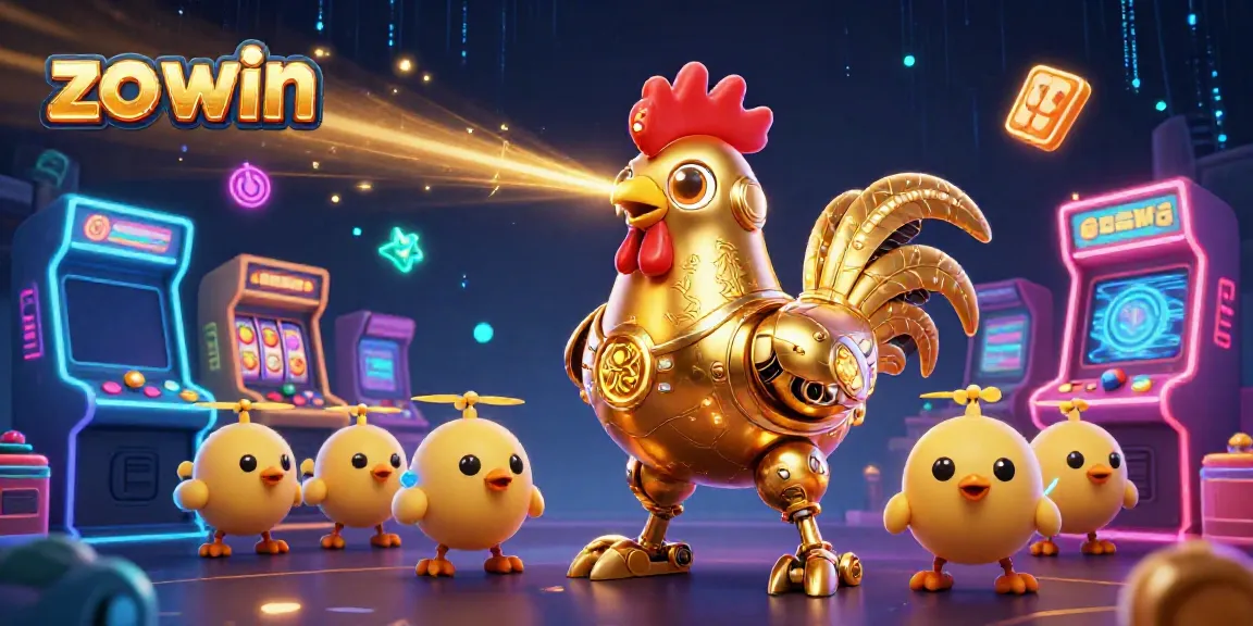 Experience the thrill of zo win in a vibrant casino scene with dynamic 3D characters and game elements.
