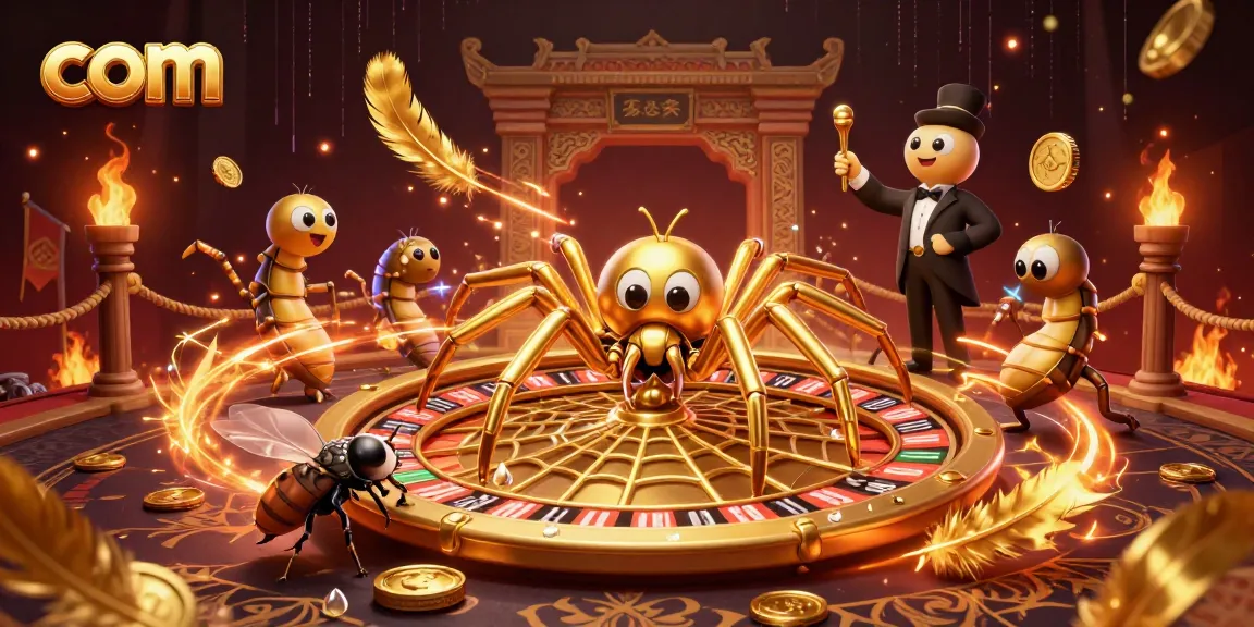 Experience thrilling bets with com in a vibrant, dynamic 3D casino illustration filled with gold and excitement.