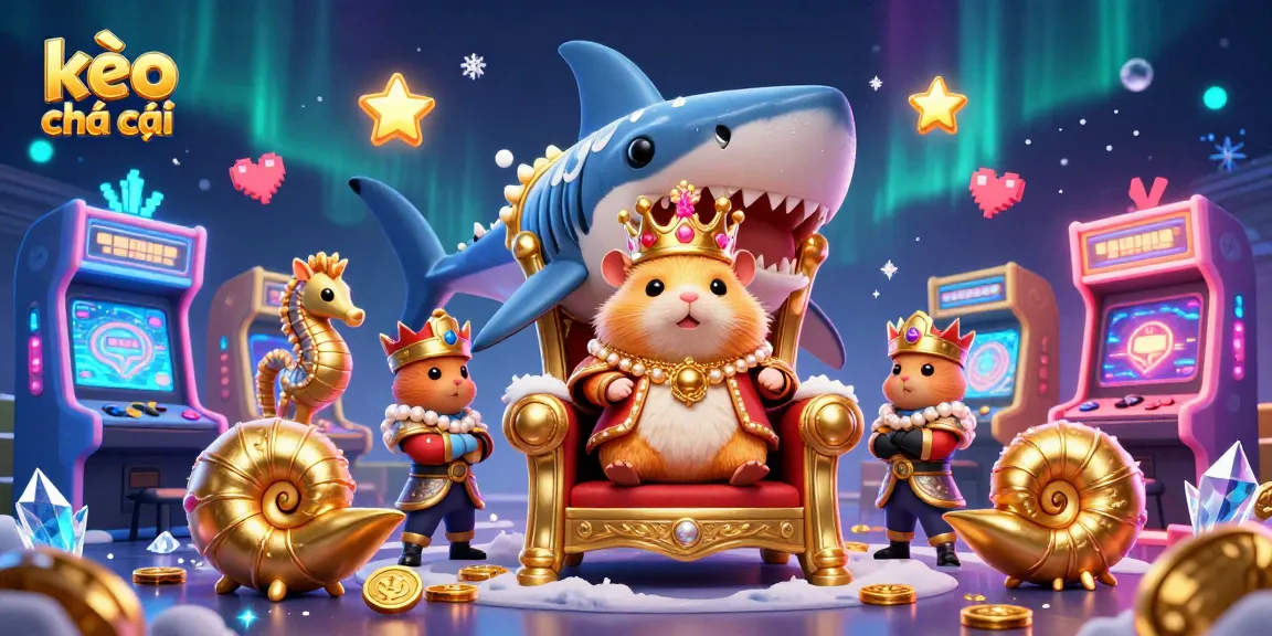 Engage with kèo nhà cái betting insights as the golden hamster king rules over a vibrant 3D casino realm.
