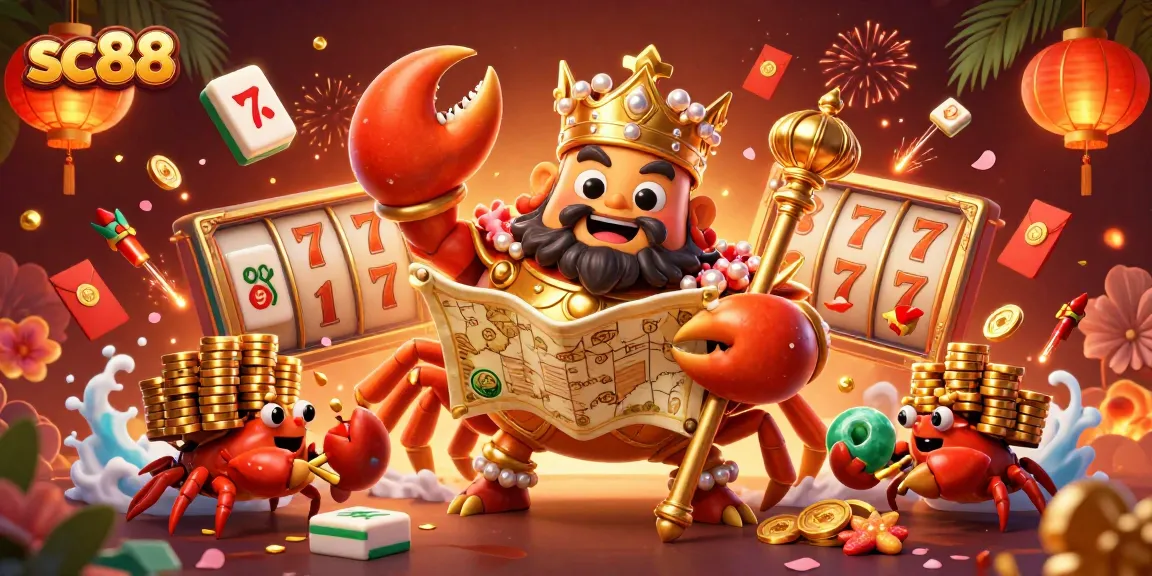 Play big with SC88’s colorful slots and treasures from the golden crab emperor.
