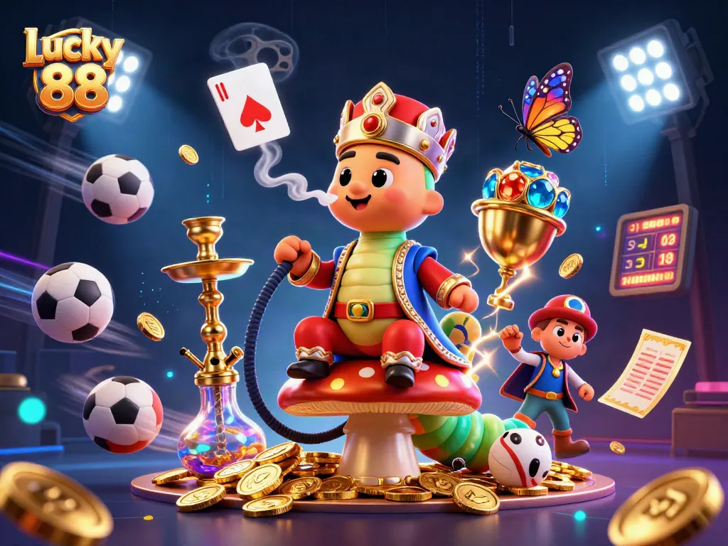 Engage in thrilling gameplay with Lucky 88, featuring vibrant sports elements and dynamic visuals.