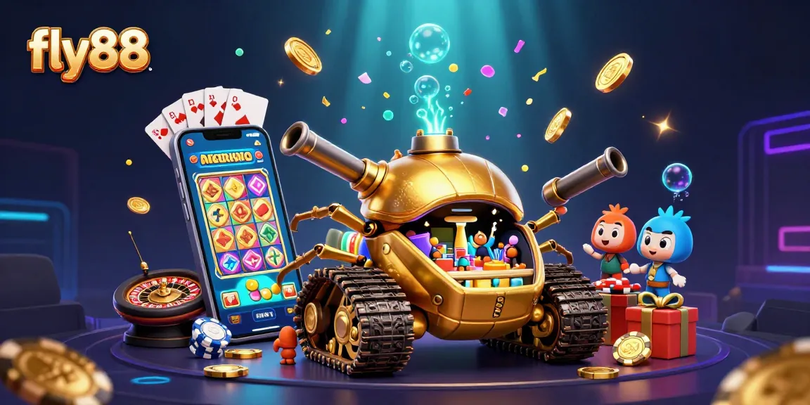 Experience thrilling gameplay with fly88's vibrant casino atmosphere and dynamic game elements.