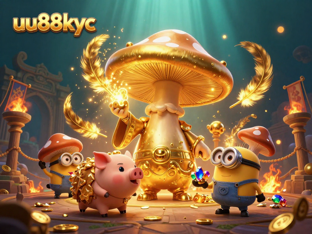 Experience the excitement of gambling with uu88kyc's magical scene of treasures and 3D cartoon characters.