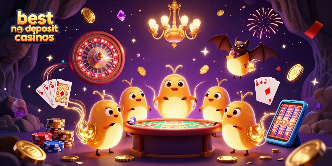 Engage with the best no deposit bonus casinos featuring vibrant animated glowworms and dynamic gaming elements.