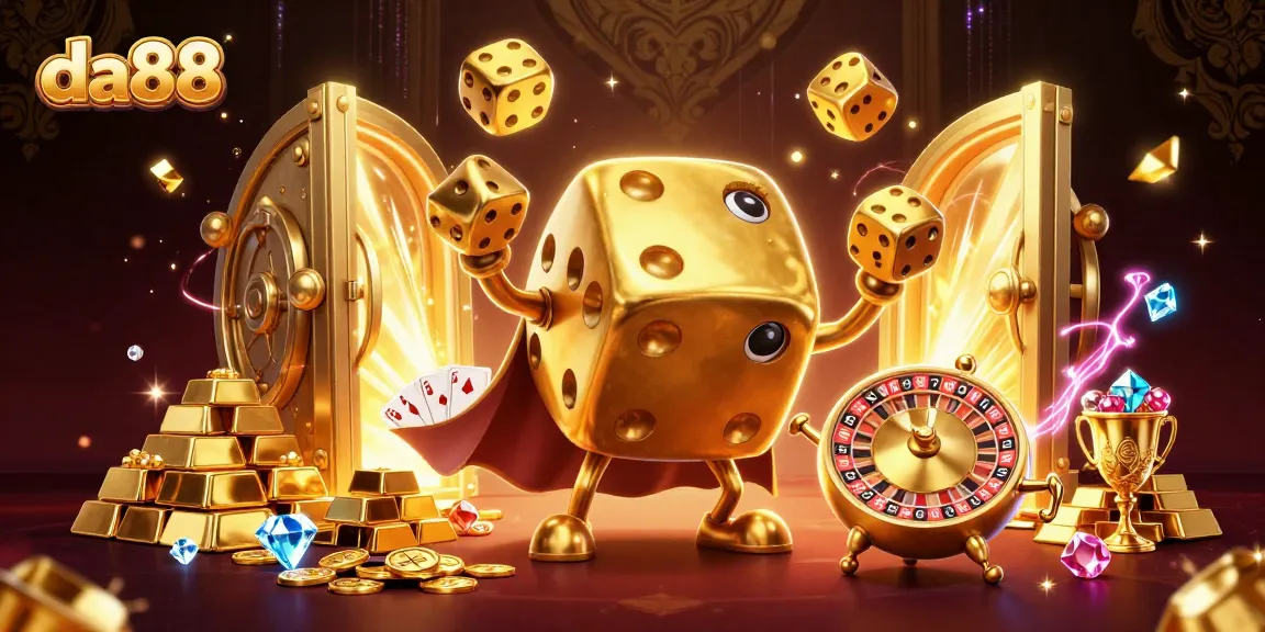Experience the vibrant excitement of da88 with engaging casino visuals and dynamic characters.