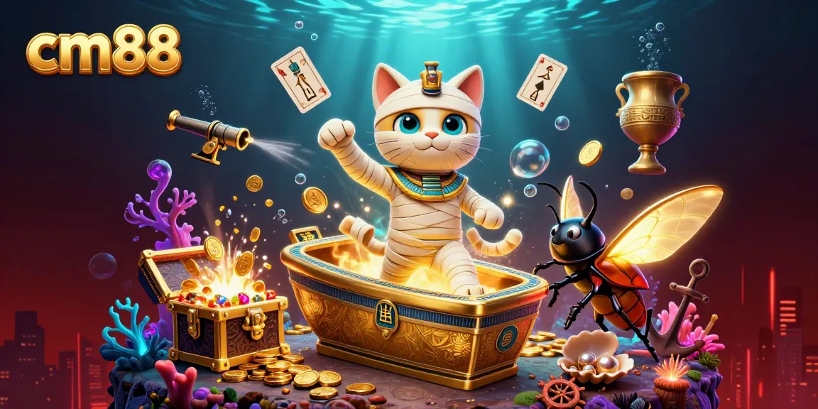 Play slots at cm88 and enjoy thrilling casino experiences with vibrant characters and dynamic elements.