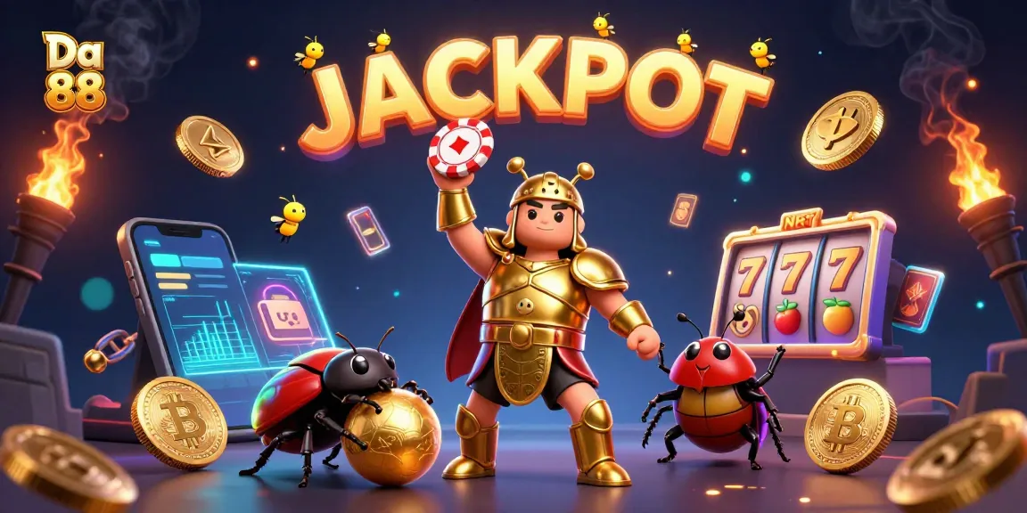 Experience thrilling slots with Da 88 in an enchanted 3D casino scene filled with luck and winnings.