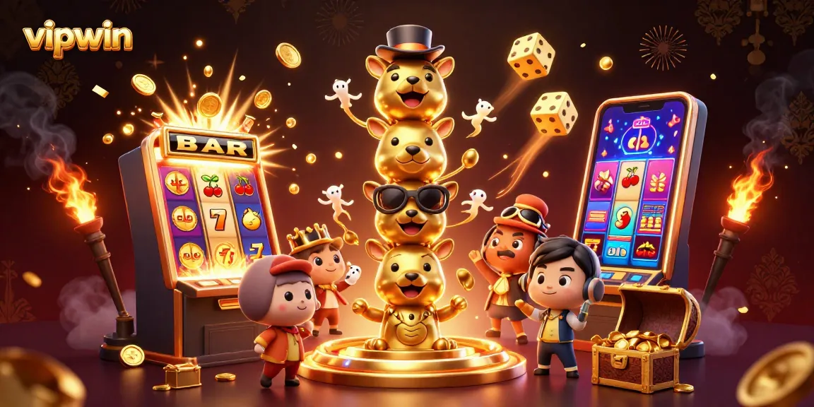 Experience thrilling casino fun with vipwin, featuring a dynamic totem and exciting game elements.