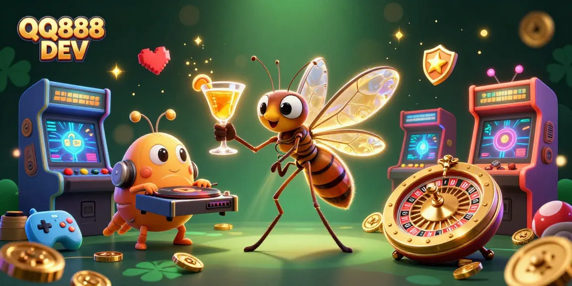 Experience thrilling gameplay at QQ888 DEV with vibrant casino elements and lively characters.