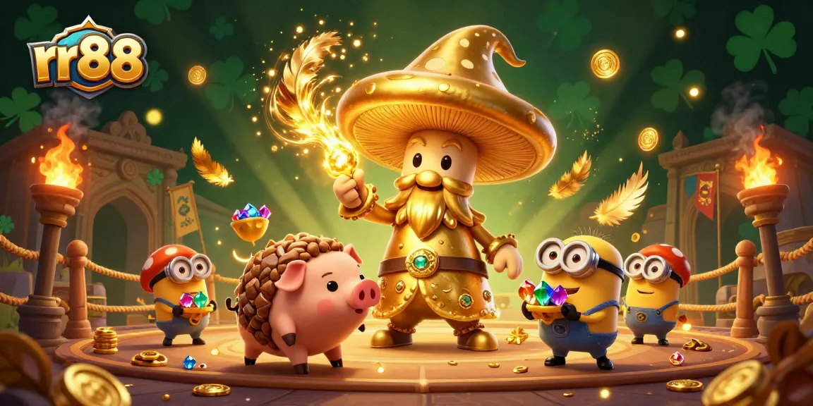 Engage with the thrilling rr88 casino world, where a magical mushroom wizard and treasure-seeking pig create winning opportunities.
